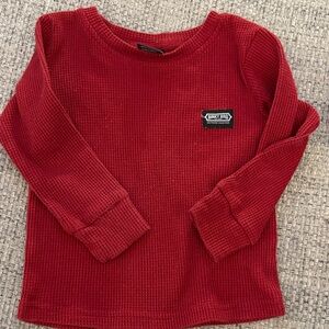 Binky Bro toddler Long Sleeve Red Shirt
